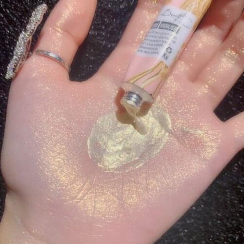 Highlighter Cosmetics Waterproof Contouring Highlight Liquid Diamond Shining Brighten Face Body Shimmer Gold Blue Beauty makeup