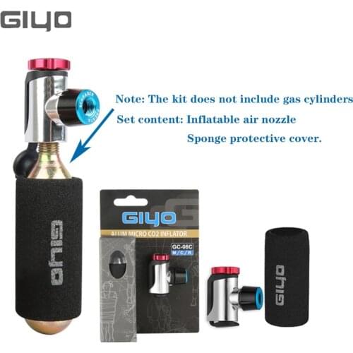GIYO CO2 Inflator GC-08C Schrader Presta Bicycle Pumps Aluminum Tire Tube Mini MTB Pump No CO2 Cartridge Cycling Repair Tools