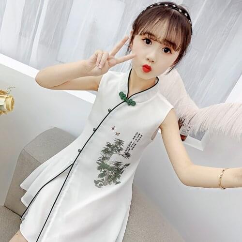 New Baby Girl Cheongsam Dress 2020 Trendy Party Dresses Children Princess Dress Kids Clothes vestido orientales Formal Gowns