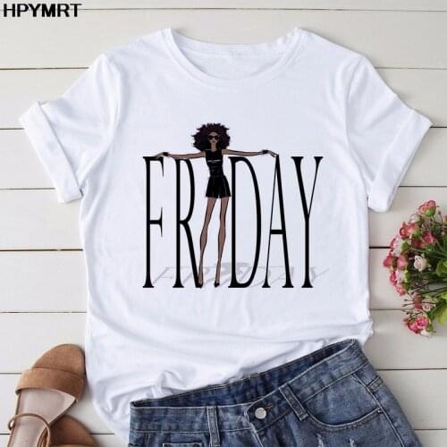 New summer graphic t shirts women O-neck Urban black girl friday print tee shirt 90s best friends tshirt female t-shirt clothing