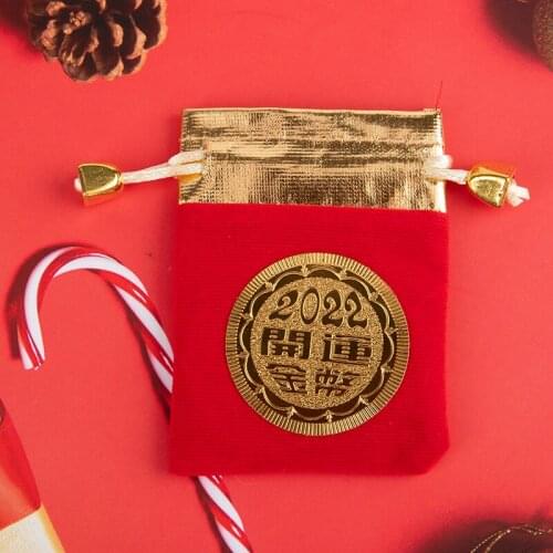 2022 Year of the Tiger Commemorative Coin Bimetal Zodiac Tiger Coin Decorative Home Decoration Crafts