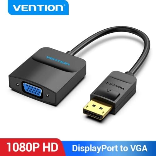 Vention Displayport to VGA Adapter 1080P Display Port Male to VGA Female Converter for Projector HDTV Monitor DP to VGA Adapter