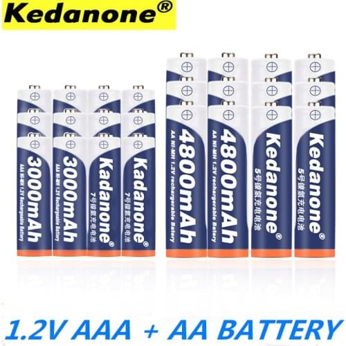 2020 NEW 1.2V 4800mAh NI MH AA Rechargeable Batteries+AAA battery 3000 mAh Rechageable battery NI-MH 1.2 V AAA battery