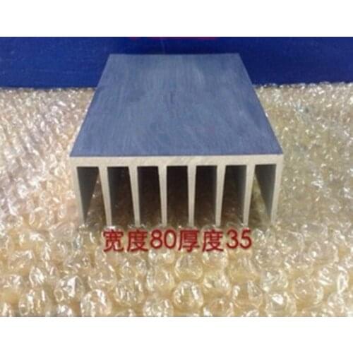 Radiator manufacturers selling aluminum radiator width 80,high35 length300 customized processing 80*35*300mm Aluminum Heatsink