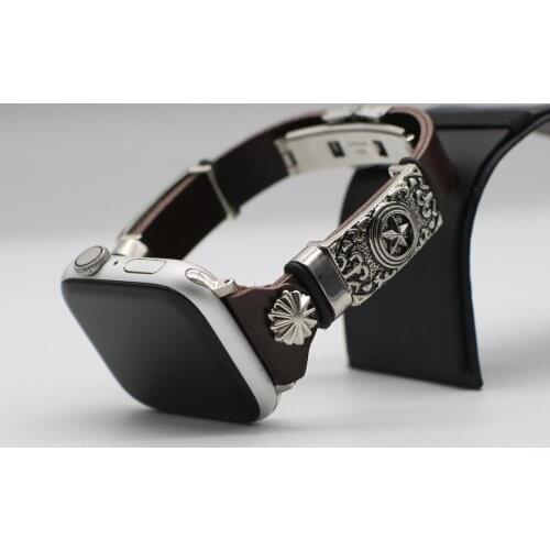 PU leather Band for apple watch band 5/4/3 42mm 44mm 38mm 40mm Retro Strap Accessory for iwatch 2/1 Correa Replacement Bracelet