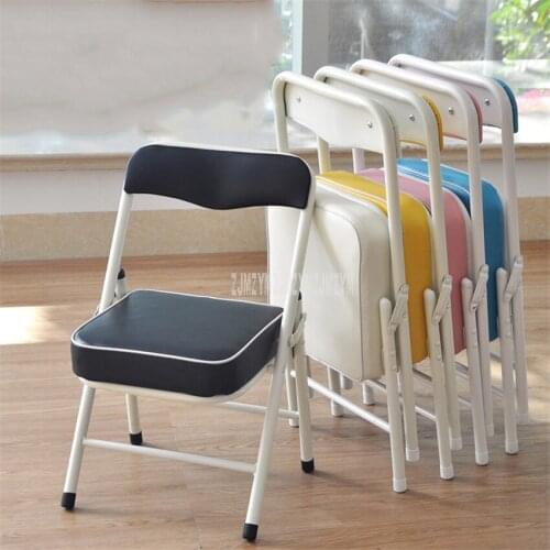 Foldable Children Chair Metal Steel Frame Sponge Filler Baby Kids Learning Writing Study Mini Low Chair For Doll House Furniture