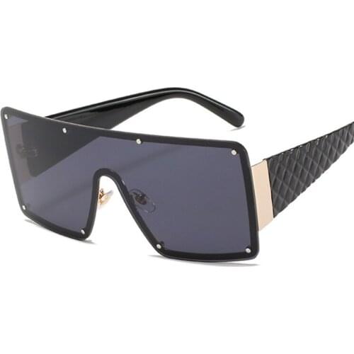 Luxury Square Sunglasses Women Fashion Classic Brand Designer Retro Sun Glasses Female One Piece Oversized Gradient Oculos