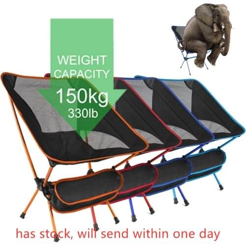 Ultralight Folding Camping Chair Fishing BBQ Hiking Chair Fishing Picnic Chair Outdoor Tools Travel Foldable Beach Seat Chair