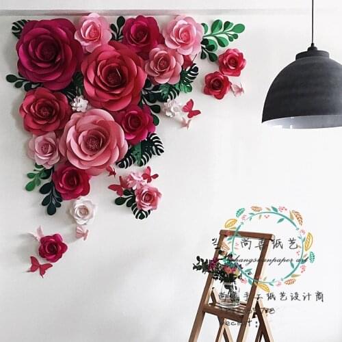 Wedding Flower Wall Flower Backdrops Wedding decoration 18pcs/lot
