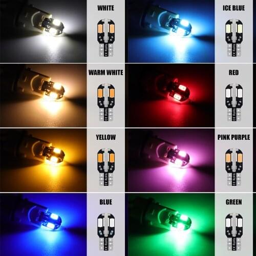 10/20Pcs W5W T10 194 168 LED Bulbs 5630 8SMD LED Car Interior Map Dome Lights Parking Light Auto Signal Lamp Canbus Error Free