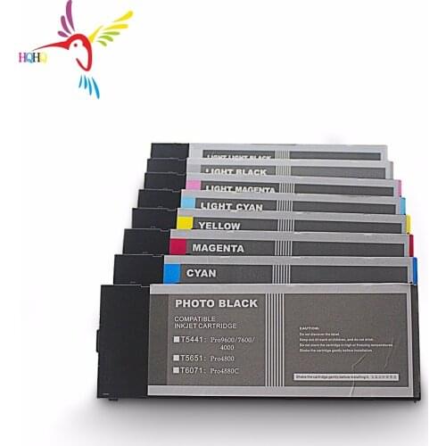 T5441-T5448 Empty Compatible Ink Cartridge with One Time Chip for Epson 4000/7600/9600 Printer 7600 Empty Cartridge T5441