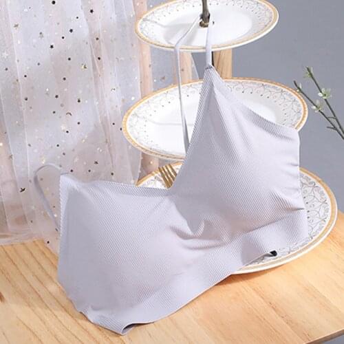 Soft Tube Top with Chest Pad Camisole Spaghetti Strap Wire Free Push Up Backless Bra Sexy Lady Underwear Seamless Wrapped Chest