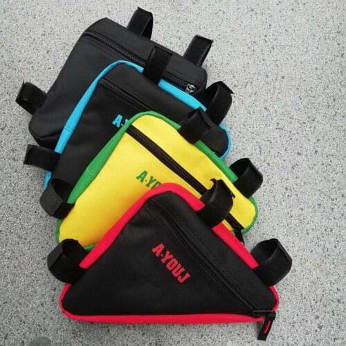Bicycle Triangle Bag Sports Outdoor Storage Bag Mountain Bike Bag Upper Tube Beam Bicycle Accessories 19.5X19X4.5cm