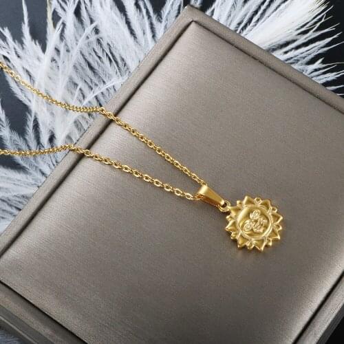 ZMFashion Sun Lion Head Human Face Pendant DIY Jewelry Punk Gothic Gothic Wika Accessories Fashion Stainless Steel Wholesale