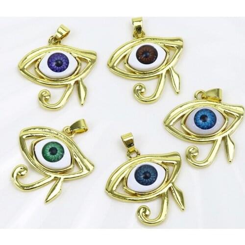 10 Pcs Fashion Mix color Eyes Pendant Accessories charms pendants Jewelry Charms Jewelry pendants for necklace making 9993