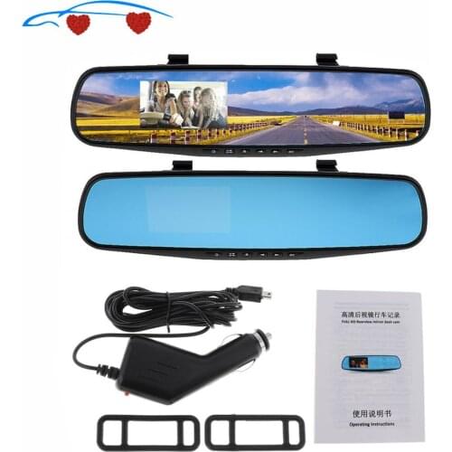 2.7" Car DVR Camera 1080P LCD HD Auto Camcorder Dash Cam Video Recorder Rearview Mirror Vehicle Automobile DVR Motion Detection