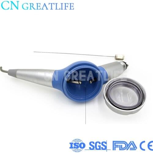 2 Hole Dental Laboratory Hygiene Teeth Polishing Prophy Jet Sand Gun Air Flow Polisher Handpiece