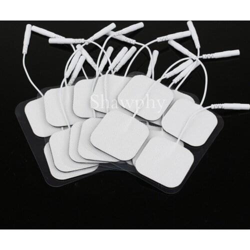 200pcs/lot tens massager pad Electrical Nerve Stimulation electrodes pads 4*4cm hight quality electroestimulador reusable