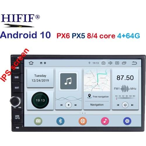 7" IPS SCREEN DSP 2 DIN universal Android 10 car multimedia player GPS for NISSAN toyota HYUNDAI radio stereo pc no DVD PLAYER