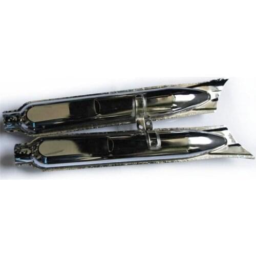 Ural CJ-K750 M72 retro fish tail type white color rear muffler Iron material case For BMW R50 R1 R12 R 71 side car motor