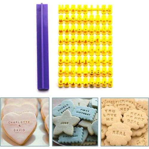 Number Alphabet Biscuit Cutter Fondant Cookie Mould Cake Cutters Decor Baking Molds Tools