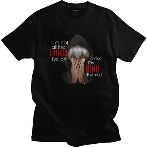 Kaneki Tokyo Ghoul T Shirt Mens High Quality Aesthetic Cotton Cool Japan Anime T-shirt Harajuku Streetwear Camisetas Hombre Tee