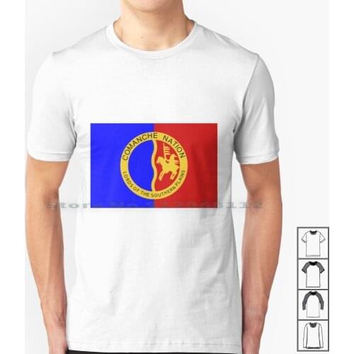The Comanche Nation-Flag T Shirt 100% Cotton Indian Rights Tribe Amerind Comanche Comanche Nation Comanche Tribe Comanche Flag