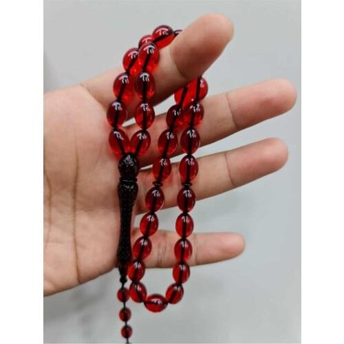 Islamic Tasbih Muslim Rosary Beads 33 Prayer Rosary For Men Bracelet For Men Accessory amber oltu amber stone Handmade Turkey
