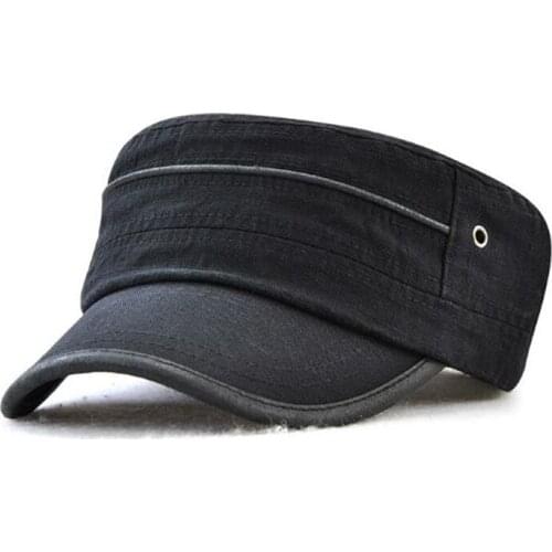 Korean Classical Plate Adult Military Hats Spring Summer Brand Snapback Cotton Hats For Women And Men Casquette Army Cap 56-60cm