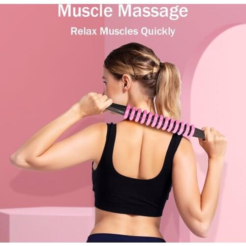 Gear Body Massage Stick Muscle Roller Tool Physical Therapy Relieve Point Portable for Fitness Yoga Deep Relax Recovery