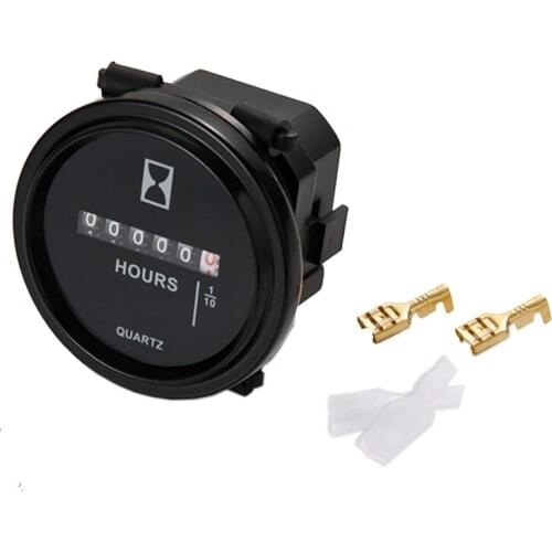 Mechanical Hour Meter Counter TIMER Hourmeter for Generator Diesel Gasoline Petrol Engine Chiper TrimeMachine Lawn Mower DC6-80V
