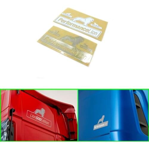 Metal Decoration Sticker Professional Edition for 1/14 Tamiya RC Truck Trailer tipper MAN TGX Car Diy Parts