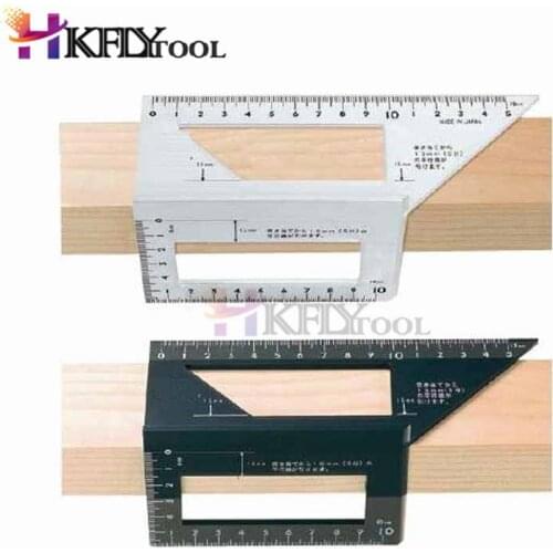 Aluminum Alloy Woodworking Plastic Ruler Multifunctional Square 45C 90 degree Gauge Rule Caliper Square gauge Angle Protractor