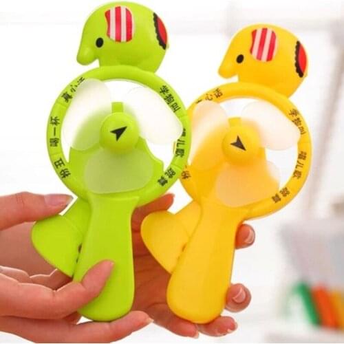 Cartoon Mini Hand Pressure Student Outdoor Environmental Protection Portable Handheld Fan Summer Hot Product Wholesale