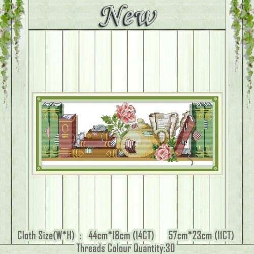 The mouse who likes books cartoon painting counted print on the canvas DMC 11CT 14CT kit Cross Stitch embroidery needlework Sets