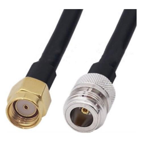 N Female To RP-SMA Male connector 5D-FB 50-5 Coaxial RF Adapter Jumper Cable 50ohm