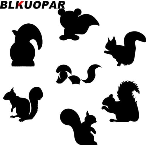BLKUOPAR for Sitting Squirrell Car Stickers Waterproof Occlusion Scratch Decals Creative Funny Vehicle Luggage Decor Car Label