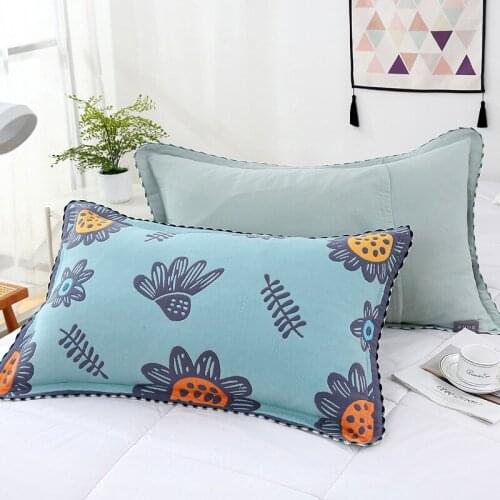 New pillowcase pair home simple fresh candy color adult bedding pillow covers anime pillow case