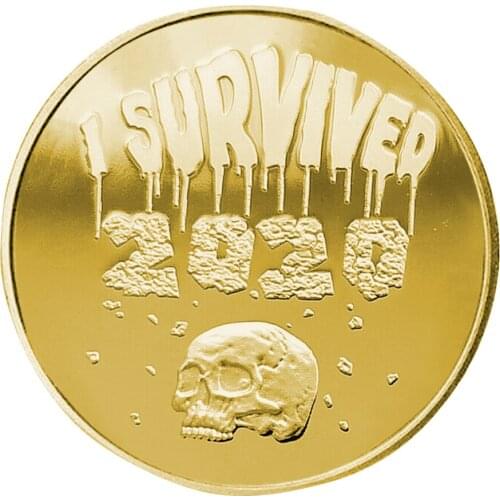 I Survived 2020 Commemorative Coin I Am Still Alive Commemorative Medal Lucky Coin Best Gift For Survivors To Commemorate 2020