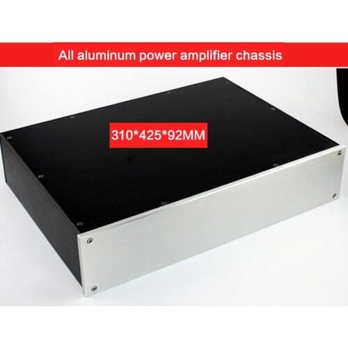 310*425*92MM All-aluminum Power Amplifier Chassis WA47 DIY Blank Panel Power Supply Case Audio Shell Multi-purpose Enclosure