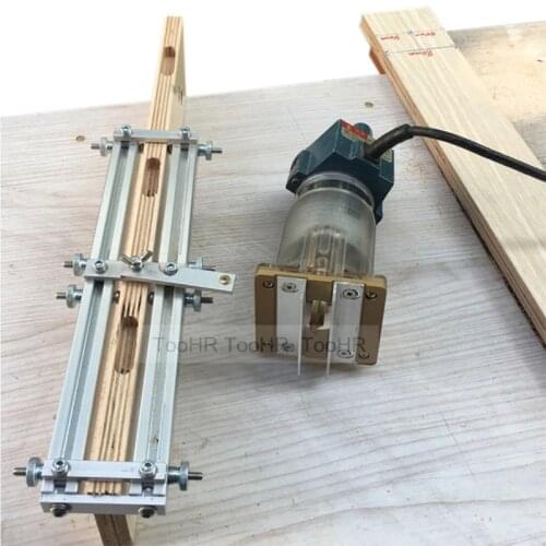 2 In 1 Punch Locator Invisible Connector Fastener Trimming Machine Slotting Fixture For Furniture Wardrobe Woodworking DIY tools