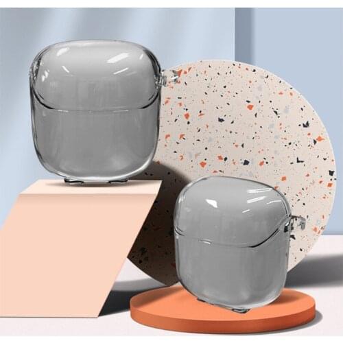 Transparent TPU Case Cover Compatible with -J-BL Tune 220TWS/225TWS Charging Case with Keychain Protective Dustproof