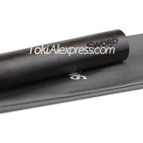 SWORD Premium Table Tennis Rubber Roller (Pure Wood Solid Ebony with Storage Bag) Ping Pong Rubber Rolling Tool Accessories