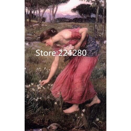 Needlework,DIY 14CT Cross stitch,The woman picking flowers fashion Embroidery kits,Art Cross-Stitching handmade home decor