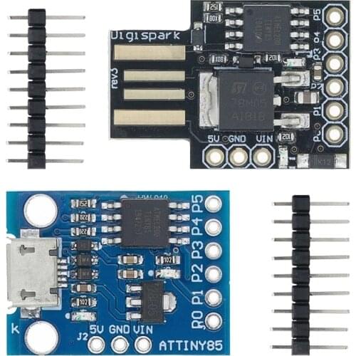 Blue Black TINY85 Digispark Kickstarter Micro Development Board ATTINY85 module for Arduino IIC I2C USB