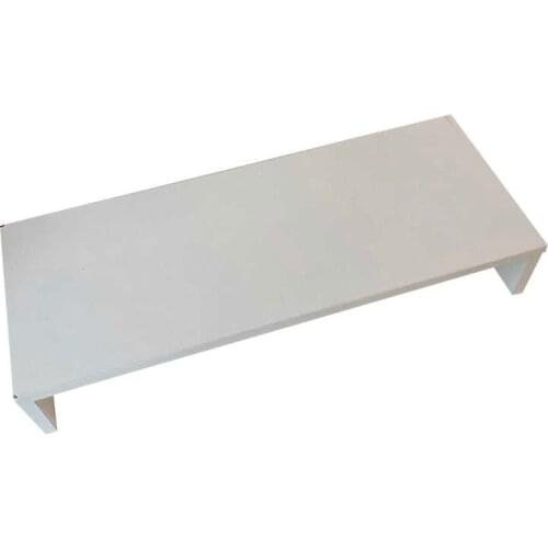 Girls easy assembly computer increased frame white board office bedroom desktop storage rack two layers elevated shelf