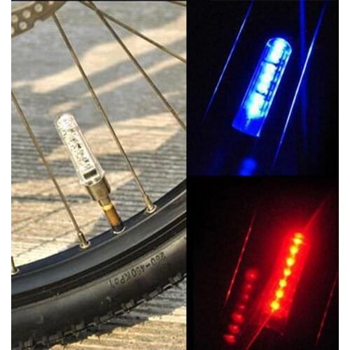 LED Light English Letters Tire Tyre Wheel Valve ABS Bicycle Lamp Light for Bike Bicycle Lamp Light