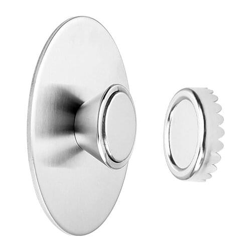 Creative Magnetic Soap Holders Bathroom Wall Hanging Soap Box Suction Cup Rack Silver Magnetic Soap Holder