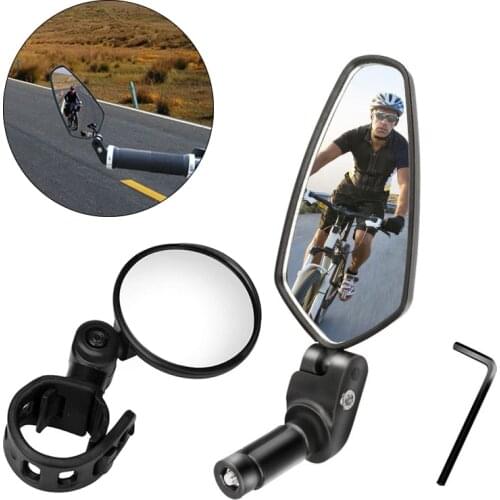 Universal Bicycle Mirror MTB Bike Clear Wide Range Back Sight Rearview Mirror Adjustable Cycling Handlebar Mirror 1PCs