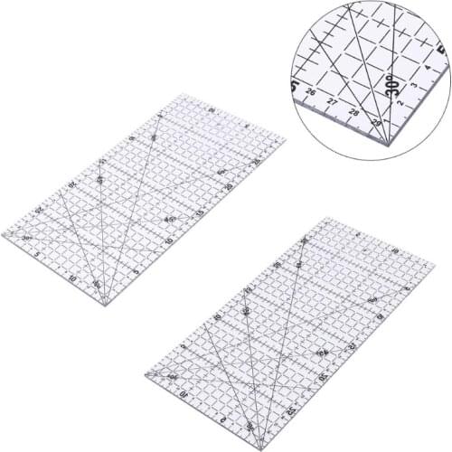1PC Quilting Sewing Patchwork Ruler Cutting Tool Tailor Craft Scale Transparent DIY